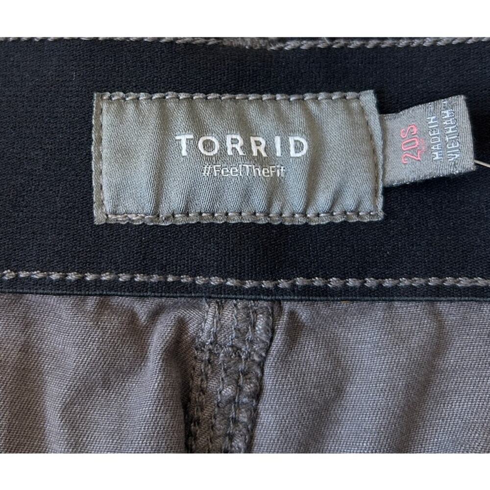 Torrid Women's Slouchy Soft Touch Twill Balloon Pant Sz 20 Gray Stretch NWT - Picture 6 of 9